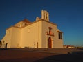 Sun setting on a chapel in Velez-Malaga, Andalusia - Spain Royalty Free Stock Photo